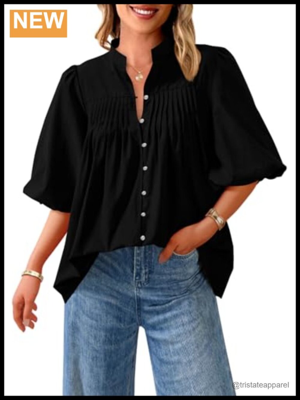 Short Sleeve Henley Shirts for Women – V Neck